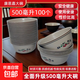 康恩嘉加厚一次性稻殼碗環(huán)?？山到獯箫埻氩途吣透邷鼗疱侊埖昙矣?500毫升柿柿如意款稻殼咖色碗100個(gè)