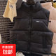 2025新款韓版兒童潮流秋冬坎肩加厚背心立領(lǐng)馬甲外穿校服神器1837 暗夜黑 170 （建議身高155-160）