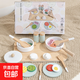 兒童丹麥貴族過(guò)家家鍋具廚房木制玩具仿真灶臺套裝切切樂(lè )禮物做飯 丹麥貴族白色廚具18件套