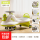 兒童扭扭車(chē)溜溜車(chē)男寶女寶寶可坐玩具車(chē)1-3-6歲靜音萬(wàn)向輪防側翻 升級款 -新芽綠-閃光輪