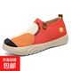 2025夏季新款久站不累平底透氣舒適帆布鞋 橘色 37 (235mm)