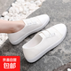 一腳蹬帆布女鞋學(xué)生老北京布鞋2025春季新款護士學(xué)生小白鞋板鞋女 VV-DF1白色升級面料 【網(wǎng)紅范】 37