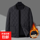 男士?jì)饶懨抟露咏q加厚短款內穿上班族打底保暖校服神器棉服外套 黑色【拉鏈款】 XL 120-140斤