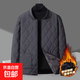 男士?jì)饶懨抟露咏q加厚短款內穿上班族打底保暖校服神器棉服外套 深灰色【拉鏈款】 2XL 140-160斤