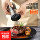 不銹鋼研磨器黑胡椒研磨陶瓷芯西餐燒烤調料手動(dòng)旋轉玻璃研磨 研磨器【2個(gè)】180ML
