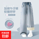 女童加絨褲子冬季2025新款秋冬時(shí)髦加絨闊腿女大童牛仔褲兒童長(cháng)褲 【加絨款丨愛(ài)心刺繡牛仔褲】純色牛仔淺藍 140