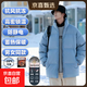 男女情侶款羽絨棉服男士秋冬潮牌立領(lǐng)加厚棉襖外套棉衣男面包服男 藍色【甄選好物】 XL 建議120-145斤