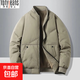 2025冬季新款ins加厚面包服棉衣男韓版寬松bf風(fēng)棒球領(lǐng)保暖棉服 卡其色 【品牌高質(zhì)量】 L