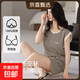 帶胸墊一體睡衣女夏天純棉薄款夏季女生無(wú)袖短褲可外穿家居服套裝 XX-38001D女款【帶胸墊】 2XL