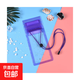 手機保護套三折手機防水袋可觸屏游泳密封防水套定制pvc騎士掛脖手機套 夜光紫色