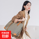 單肩電腦包女新款手提時(shí)尚托特風(fēng)蘋(píng)果macbook14聯(lián)想16寸筆記本包 卡其色【氣囊防震】 15-16英寸
