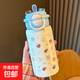 可愛(ài)動(dòng)物吸管保溫杯316不銹鋼高顏值ins男女學(xué)生便攜卡通雙飲杯子 藍色點(diǎn)點(diǎn)狗保溫杯520ml