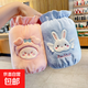 兒童毛絨袖套防污耐臟冬季新款女童校服羽絨服護袖可愛(ài)寶寶套袖頭 粉美樂(lè )蒂+藍兔2雙