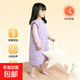 嬰兒童睡袍棉睡袋秋冬保暖背心式防踢被神器男女童加厚兒童睡衣 紫色 100