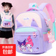庫洛米書(shū)包女孩寶寶幼兒園3-6歲雙肩包卡通兒童輕便護脊背包9558 紫色+掛件