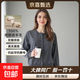 【ZARA制造商】100%超細美麗諾精紡羊毛衫外套包扣毛衣女秋冬新款 深麻灰 常規 M