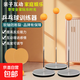 乒乓球訓練器自練神器學(xué)生鍛煉視力乒乓球成人對打訓練器球拍玩具 金屬底座+2木拍+2桿+3球