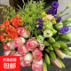 【混搭組合鮮花】花店同款康乃馨玫瑰百合配花基地直發(fā)七夕節(jié)禮物 玫瑰10枝百合9朵多頭玫3枝桔梗200g草1束