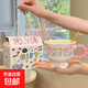 復古陶瓷馬克杯油畫(huà)圖法式咖啡杯下午茶杯馬克杯水杯花朵禮盒套裝 粉色-鈴蘭花-GIFT禮盒【全套】