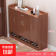 鞋柜家用門(mén)口客廳玄關(guān)柜簡(jiǎn)約現代陽(yáng)臺大容量?jì)ξ锕裥?hù)型簡(jiǎn)易鞋架 120cm古檀木 四門(mén)一抽