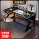 桌子女生臥室書(shū)桌書(shū)房電腦桌家用學(xué)生學(xué)習桌簡(jiǎn)易租房長(cháng)方形工作臺 高溫烤漆-加固層板 暗夜黑 80*50*75