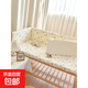 新生嬰兒一片式床圍寶寶純棉豆豆防撞緩沖軟包兒童拼接床圍欄擋布 女寶-圖案隨機【高度28cm】 60cm1片
