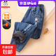 巴布豆卡樂(lè )兒童加絨褲子冬季2025新款男大童保暖褲網(wǎng)紅炸街男童牛仔褲 水星巴布K牛仔藍 140