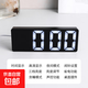 夜光鏡面時(shí)鐘裝內置usb線(xiàn)擺臺式擺件led數字顯示多功能實(shí)用家用生活必需品 桌面鬧鐘-黑面白燈-1個(gè)