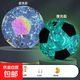 夜光反光足球4號兒童5號成人標準訓練比賽耐磨防滑加厚皮刻字禮品 4號/反光夜光星空足球+配件