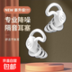 耳塞睡眠睡覺(jué)專(zhuān)用超級隔音不傷耳朵防噪音強降噪靜音防吵硅膠耳塞 鯊魚(yú)鰭硅膠耳塞【白色】*1盒