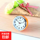 迷你石英小臺鐘桌面擺件便攜簡(jiǎn)約創(chuàng  )意靜音床頭學(xué)生考試車(chē)載表 橙色