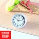 迷你石英小臺鐘桌面擺件便攜簡(jiǎn)約創(chuàng  )意靜音床頭學(xué)生考試車(chē)載表 白色