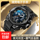 手表男款多功能戶(hù)外運動(dòng)初高中學(xué)生潮流高顏值時(shí)尚電子表防水夜光 黑色手表禮盒裝