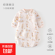 嬰兒恒溫睡袋春秋夾棉寶寶U型加厚睡衣新生兒拉鏈式多功能防踢被 粉色（花叢仙子120克恒溫睡袋） S（0-1歲）