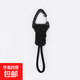 跨境新款鑰匙扣掛繩防丟傘繩掛鉤掛扣防掉刀墜野營(yíng)戶(hù)外登山鉤 黑色-短款12cm