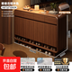 入戶(hù)實(shí)木鞋柜家用門(mén)口大容量玄關(guān)柜多層收納柜簡(jiǎn)易靠墻儲物柜鞋架 南洋楹木圓角丨檀木色140*32*109