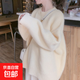 2025秋冬新款馬海毛軟糯毛衣女慵懶風(fēng)寬松加厚小個(gè)子內搭針織衫 4180黃色 XL  【建議121斤-135斤】