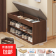 入戶(hù)換鞋凳門(mén)口家用可坐鞋柜坐凳一體收納玄關(guān)鞋架極窄進(jìn)門(mén)穿鞋凳 【雙層翻蓋款】原野橡木色80cm