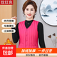 秋冬季保暖羽絨棉馬甲女修身內膽坎肩加絨加厚背心大碼媽媽裝 玫紅色（加絨加厚款） 2XL 90斤-115斤