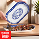 家用釉下彩陶瓷多風(fēng)格大尺寸魚(yú)盤(pán)喬遷新房耐高溫盤(pán)子魚(yú)盤(pán)大合集 12英寸青枝玉蔓魚(yú)盤(pán)1個(gè)