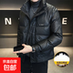 韓版羽絨服男士冬季新款2025潮牌休閑保暖加厚立領(lǐng)短款鴨絨外套 黑色 XL 推薦體重115-130斤