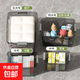文件資料收納箱超大號文具儲物箱文件收納超大容量衣服透明收納盒塑料學(xué)生裝書(shū)整理箱宿舍 品質(zhì)之選 黑透 活動(dòng)款【長(cháng)25寬15高11.5】