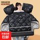 【全包巨保暖】電動(dòng)車(chē)擋風(fēng)被冬季加絨加厚電瓶摩托車(chē)25新款擋雨罩 升級大側翼【防風(fēng)雙把套+反光條+防踢】黑泡泡熊