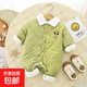 防寒羽絨棉服A類(lèi)嬰兒連體衣夾棉加厚保暖秋冬季男女寶寶外出服 米奇綠色 73cm 【3-6個(gè)月】