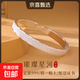 滿(mǎn)天星純銀手鐲女開(kāi)口999足銀鐲子情人節生日禮物送女友/配證書(shū) 19克±1克-滿(mǎn)天星釘砂開(kāi)口手鐲 原裝禮盒