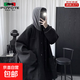 秋冬連帽風(fēng)衣冬季男裝加厚夾棉港風(fēng)寬松百搭毛呢大衣韓版套裝 W60黑色 厚款 【工廠(chǎng)清倉款】 XL