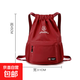 馳驢運動(dòng)雙肩包牛津布束口抽繩袋籃球包登山徒步運動(dòng)健身背包 酒紅色【牛津布】束口包