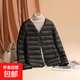 2025秋冬新款羽絨棉服女短款輕薄保暖內膽韓版修身時(shí)尚外套保暖衣 經(jīng)典莊重-黑 4XL 138-152斤