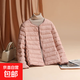 2025秋冬新款羽絨棉服女短款輕薄保暖內膽韓版修身時(shí)尚外套保暖衣 溫馨浪漫-粉 L 98-108斤