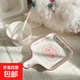 釉下彩可愛(ài)卡通碗碟套裝家用高顏值陶瓷碗筷盤(pán)餐具 盤(pán)可愛(ài)豬豬3件套